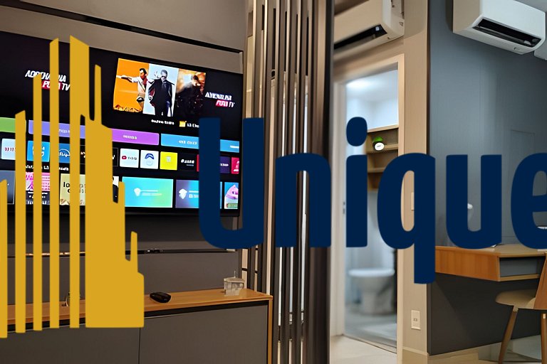 1308 Studio Moderno Completo na Melhor Localização
