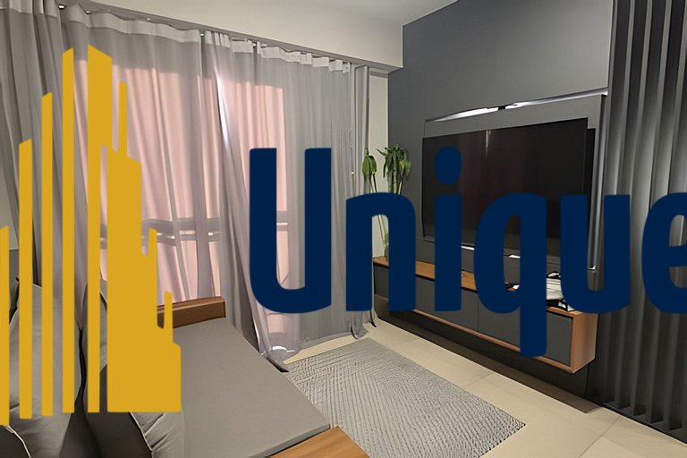 1308 Studio Moderno Completo na Melhor Localização