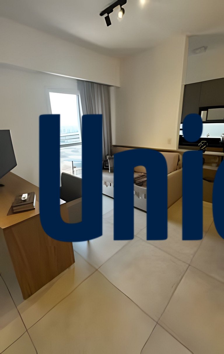 316 Studio Moderno Completo na Melhor Localização