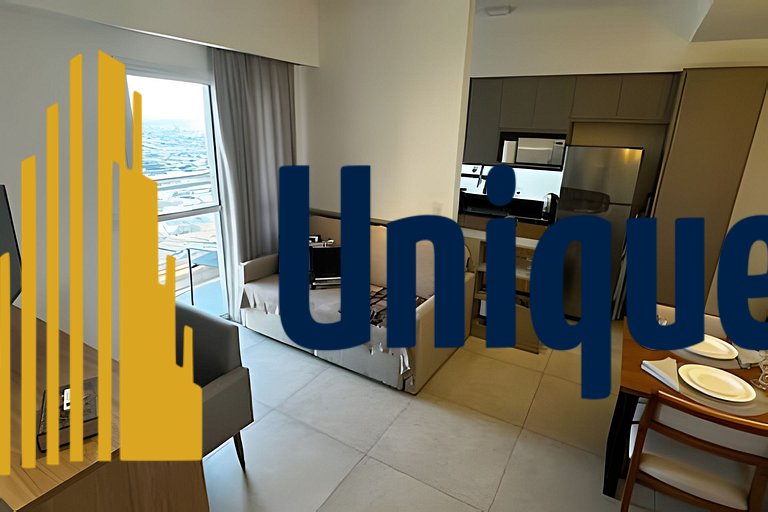 1518 Studio Moderno Completo na Melhor Localização