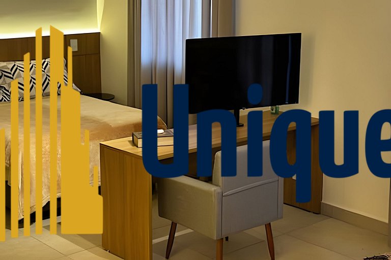 1518 Studio Moderno Completo na Melhor Localização