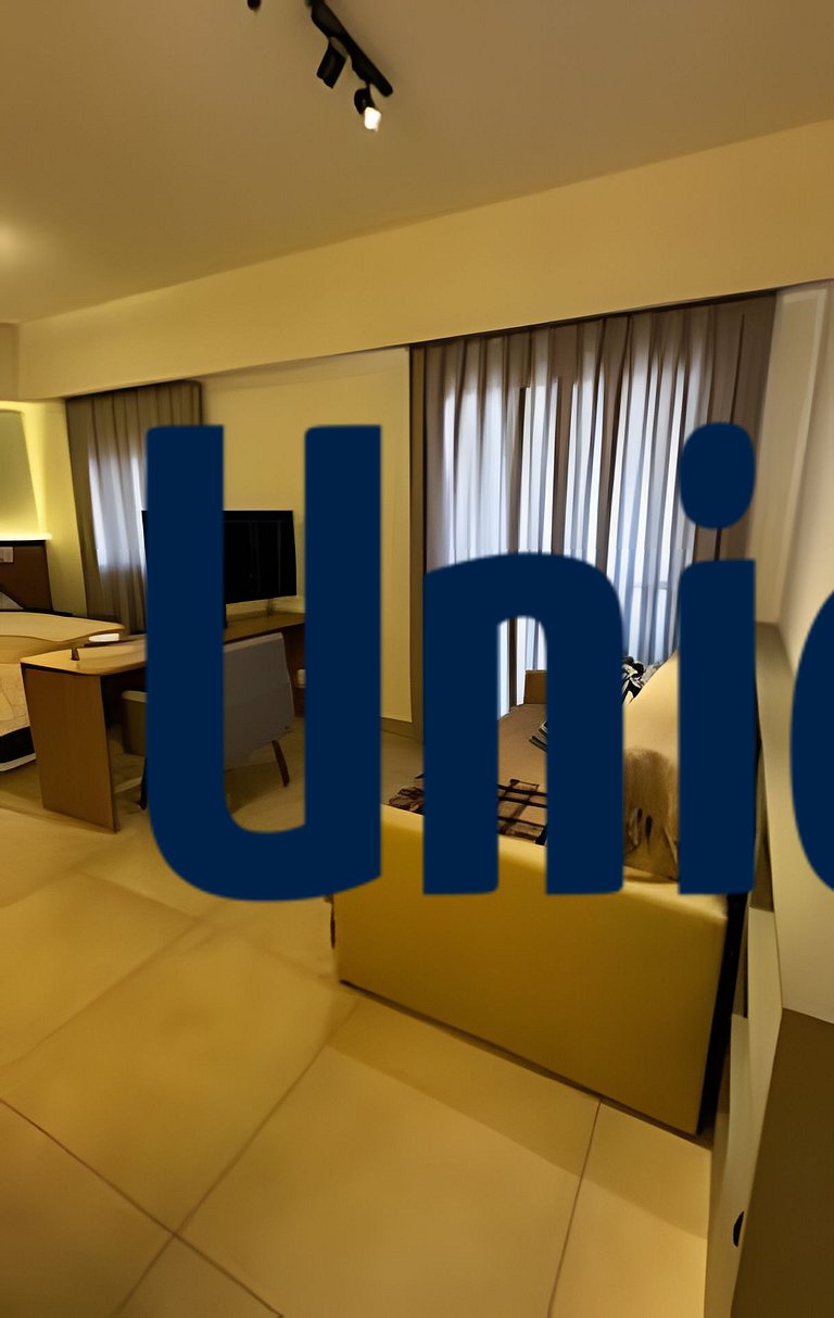 1518 Studio Moderno Completo na Melhor Localização