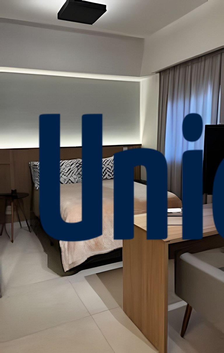 1518 Studio Moderno Completo na Melhor Localização